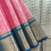 Kanchi Tissue Semi Silk Saree | Pink | Peacock Blue