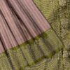 Saaral Dupion Semi Silk Saree | Mauve | Olive Green