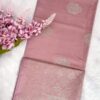 Minmini Luxury Semi Soft Silk Saree | Dusty Rose | Self Colour - Open Drape
