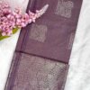 Minmini Luxury Semi Soft Silk Saree | Deep Purple | Self Colour - Open Drape