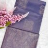 Minmini Luxury Semi Soft Silk Saree | Powder Blue | Self Colour - Open Drape