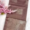 Minmini Luxury Semi Soft Silk Saree | Cocoa Brown | Self Colour - Open Drape
