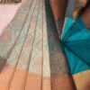 Budget Semi Bridal Saree | Sea Blue | Dark Teal - Adharsh Silks