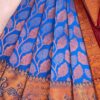 Budget Semi Bridal Saree | Blue | Maroon - Adharsh Silks