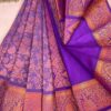Budget Semi Bridal Saree | Dusky Lavender | Purple - Adharsh Silks