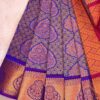 Budget Semi Bridal Saree | Blue | Maroon - Adharsh Silks