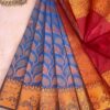 Budget Semi Bridal Saree | Blue | Maroon - Adharsh Silks