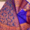 Budget Semi Bridal Saree | Blue | Blue - Adharsh Silks